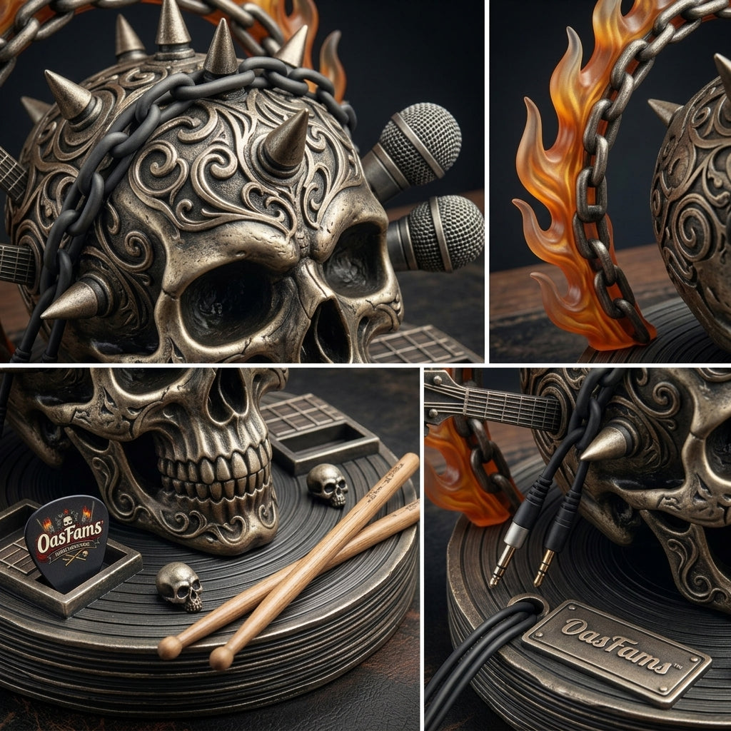 Skull organizer close details