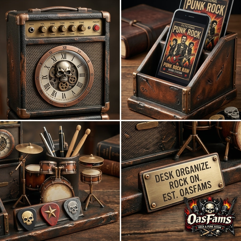 Punk desk organizer functional details